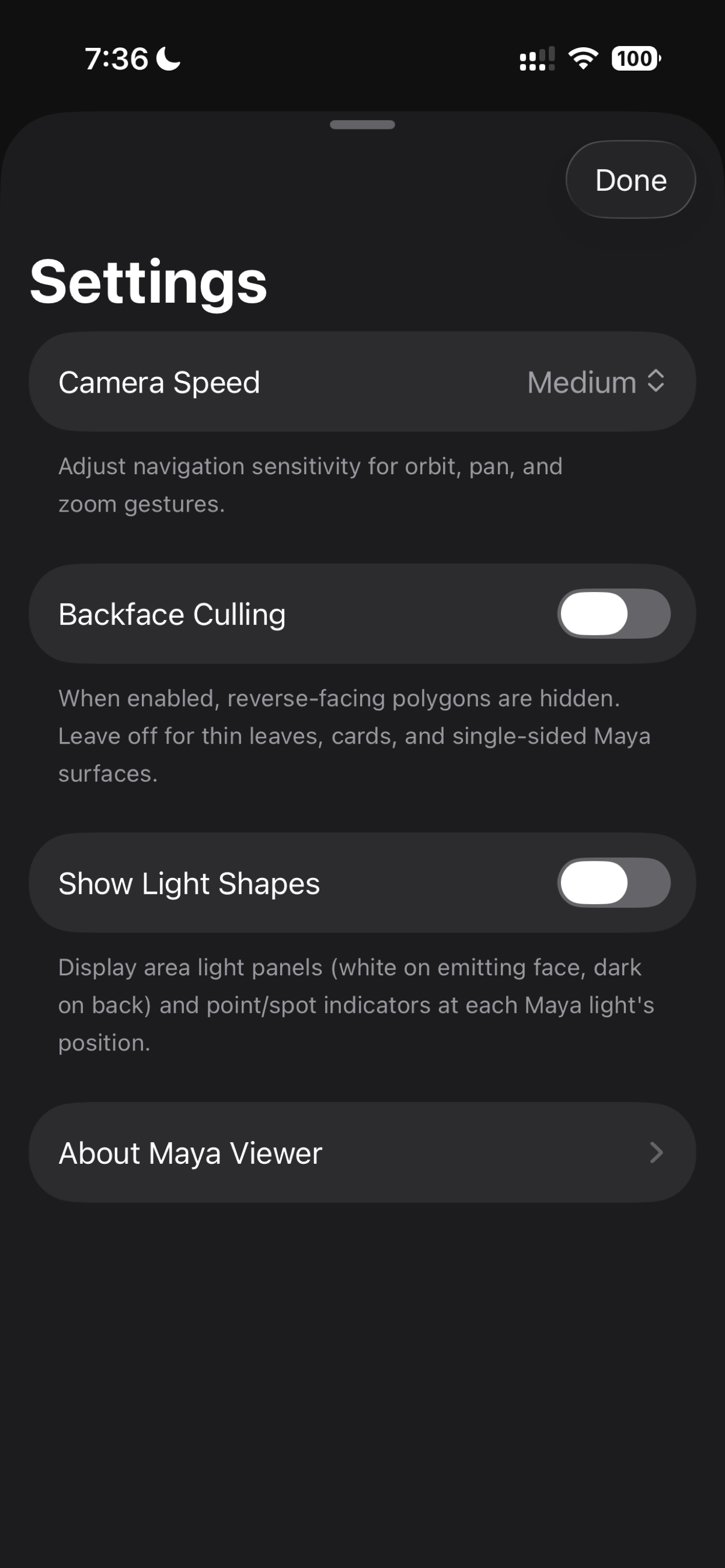 Settings About