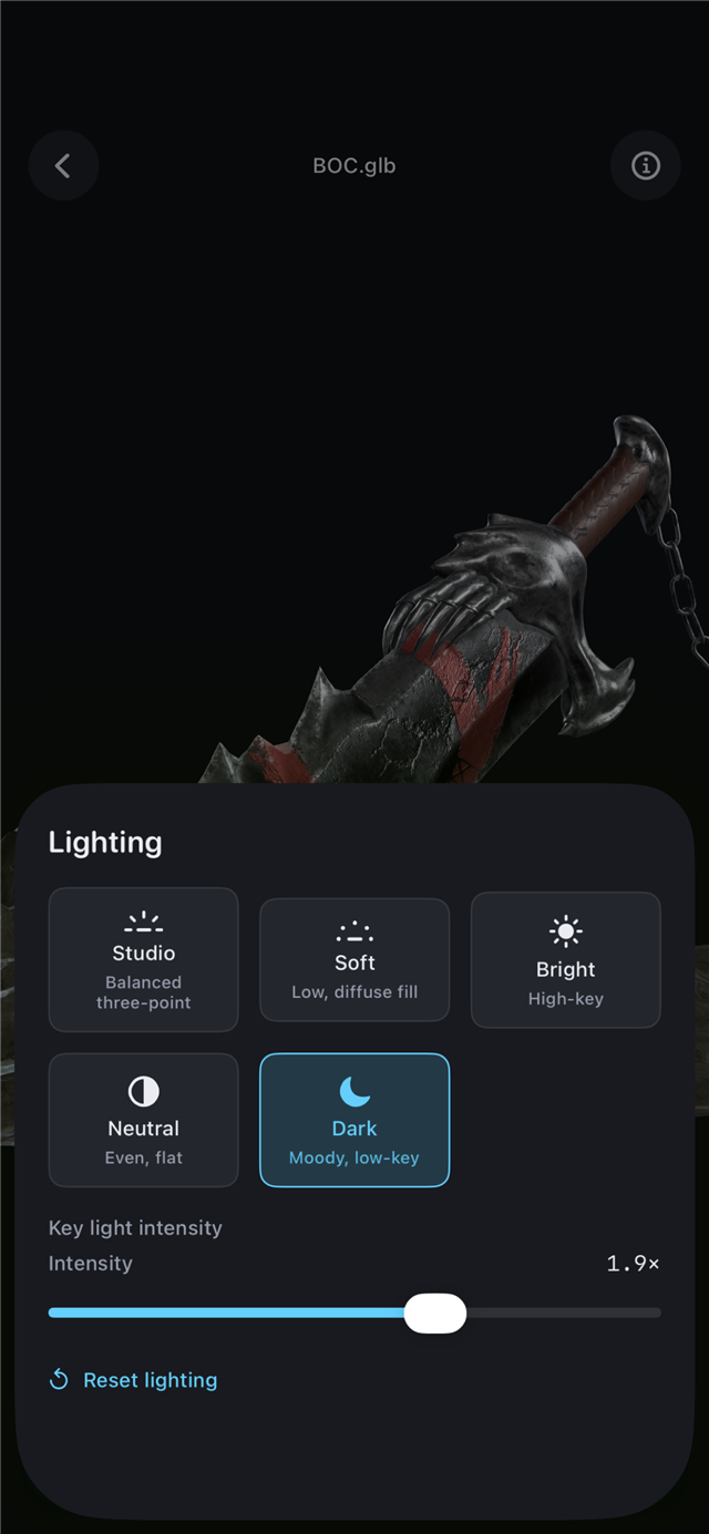 Studio lighting presets